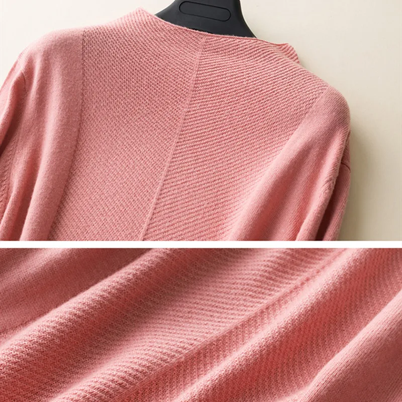 color loose shirt long section knit large size warm autumn and winter new O-collar cashmere sweater solid
color loose shirt long section knit large size warm autumn and winter new O-collar cashmere sweater solid