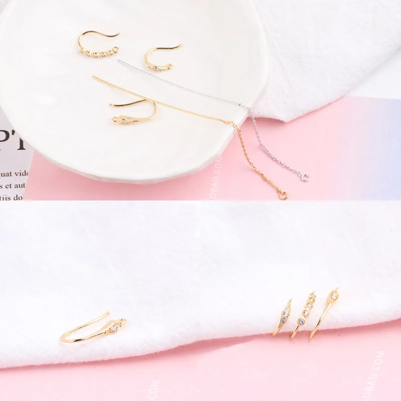 DIY jewelry material copper plating 18K real gold color inlaid drill ear hook ear line handmade earring accessories pendant
DIY jewelry material copper plating 18K real gold color inlaid drill ear hook ear line handmade earring accessories pendant