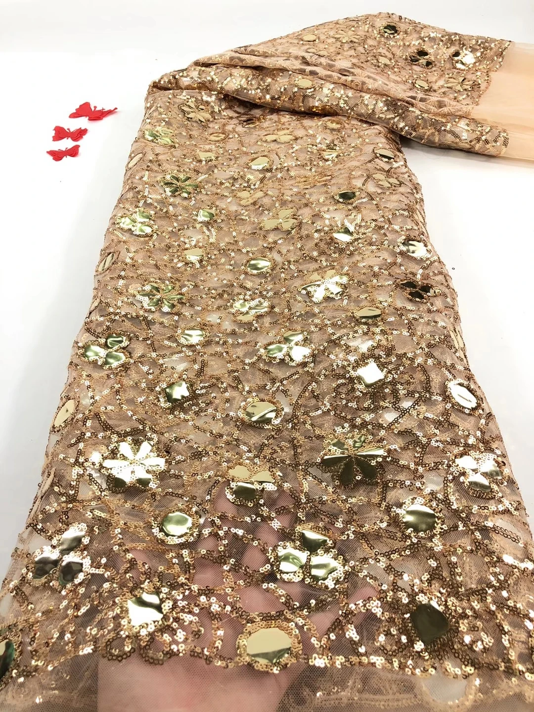 Embroidery French Sequins Swiss Mesh High Quality Nigerian African Tulle Latest Nigerian Lace Fabric FJ4429
Embroidery French Sequins Swiss Mesh High Quality Nigerian African Tulle Latest Nigerian Lace Fabric FJ4429