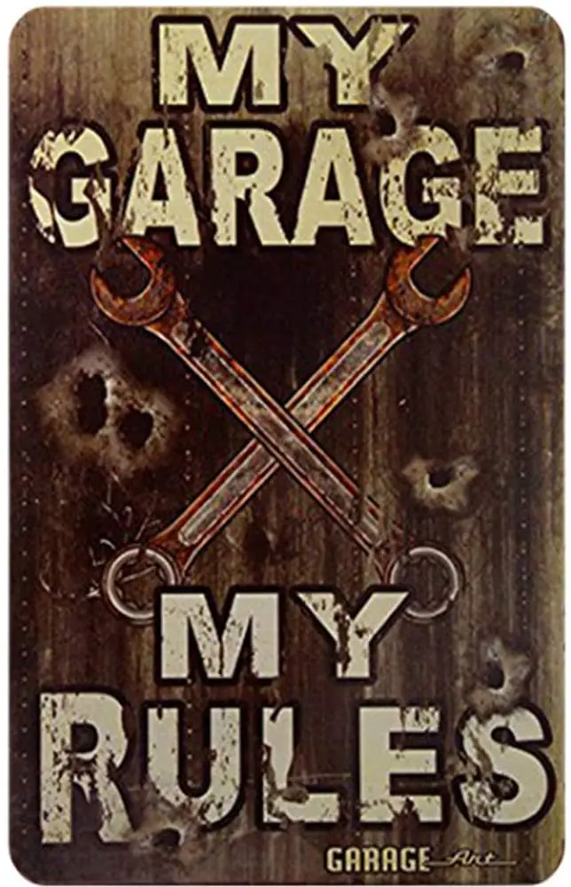 Original Retro Design My Rules Tin Metal Signs Wall Art | Thick Tinplate Print Poster Wall Decoration for Garage
Original Retro Design My Rules Tin Metal Signs Wall Art | Thick Tinplate Print Poster Wall Decoration for Garage