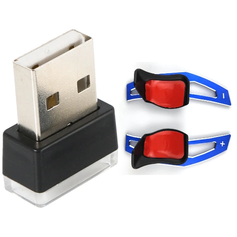 3 Pcs Car Accessories: 1 Pcs Mini Portable Mini USB Led Car Light & 2 Pcs Steering Wheel Shift Paddle Blue
3 Pcs Car Accessories: 1 Pcs Mini Portable Mini USB Led Car Light & 2 Pcs Steering Wheel Shift Paddle Blue