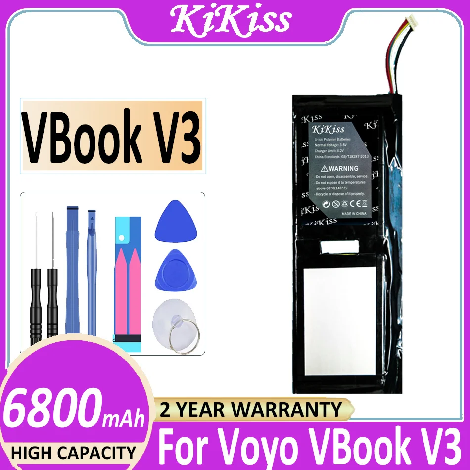 Оригинальный аккумулятор KiKiss 6800 мАч для Voyo VBook V3 Pentium Edition Ultimate Fingerprint V3 PRO A1 Bateria
Оригинальный аккумулятор KiKiss 6800 мАч для Voyo VBook V3 Pentium Edition Ultimate Fingerprint V3 PRO A1 Bateria