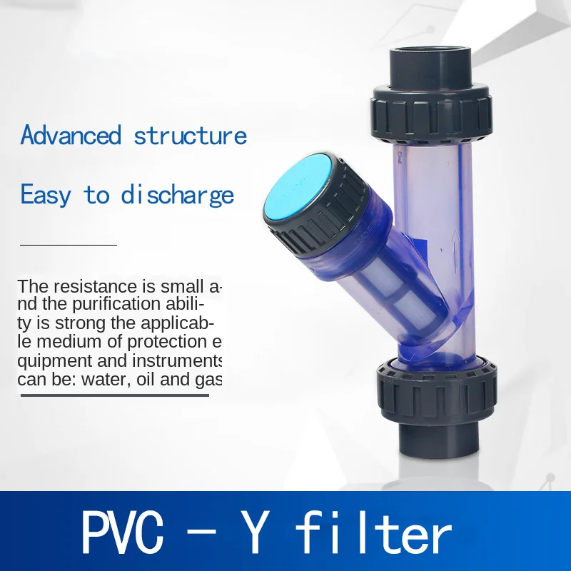 Liansu Filter UPVC Plastic Pipe Household Drinking Water Pipe Cleaner Filter Y Type Transparent Water Purifier 1Pcs
Liansu Filter UPVC Plastic Pipe Household Drinking Water Pipe Cleaner Filter Y Type Transparent Water Purifier 1Pcs