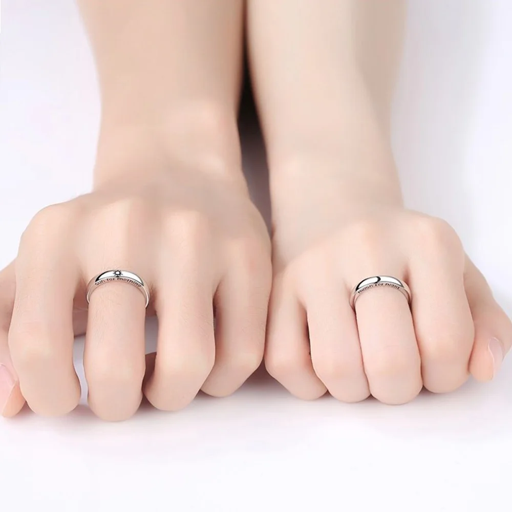 Fashion Simple Finger Rings Set Opening Sun Moon Pattern Minimalist Silver Color Adjustable Ring Couple Engagement Jewelry
Fashion Simple Finger Rings Set Opening Sun Moon Pattern Minimalist Silver Color Adjustable Ring Couple Engagement Jewelry