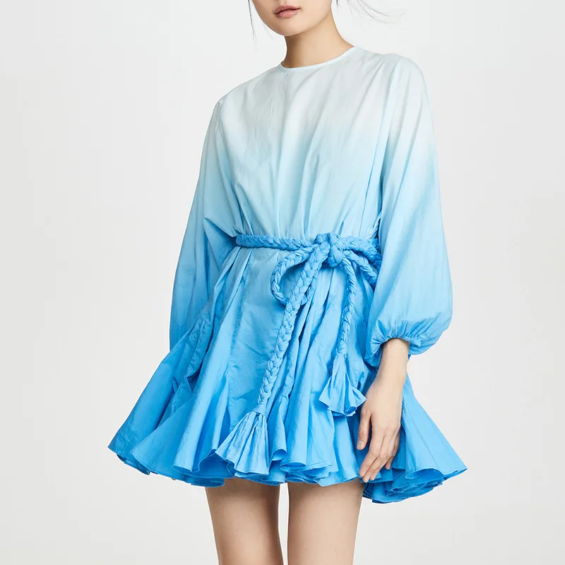 Brand Design Women Dress Autumn Polyester Cloth Youthful Elegant Female Printing Puff Sleeve Lace Loose Dresses Vestido clasico
Brand Design Women Dress Autumn Polyester Cloth Youthful Elegant Female Printing Puff Sleeve Lace Loose Dresses Vestido clasico