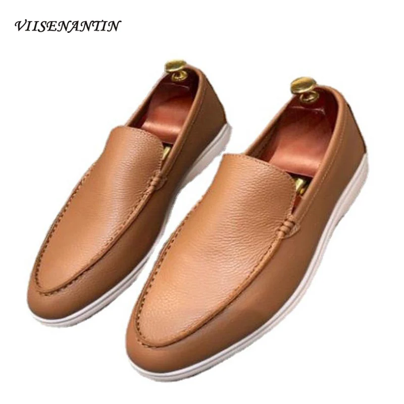 Four Seasons Ladies Casual All-match Genuine Leather Single Shoes Soft Leather Flat Loafers Couple Lazy Simple Muller Shoes
Four Seasons Ladies Casual All-match Genuine Leather Single Shoes Soft Leather Flat Loafers Couple Lazy Simple Muller Shoes