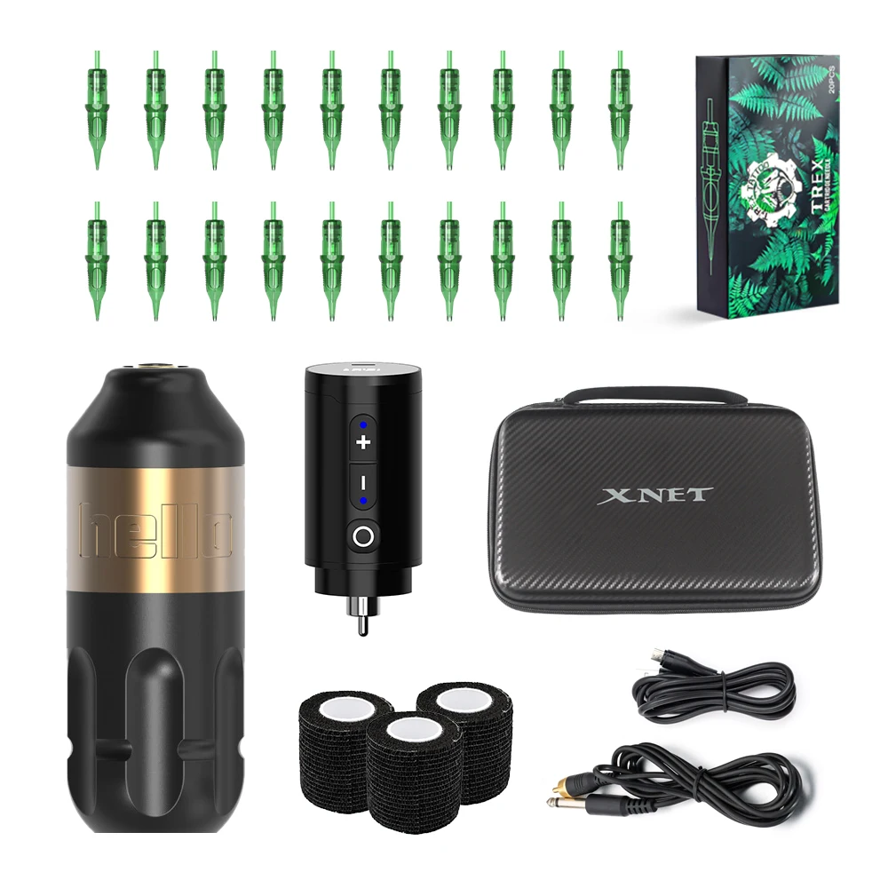 XNET Professional Tattoo Pen Kit Tattoo Rotary Machine Set Tattoo Permanent Makeup LCD Power Supply for Tattoo Artist
XNET Professional Tattoo Pen Kit Tattoo Rotary Machine Set Tattoo Permanent Makeup LCD Power Supply for Tattoo Artist