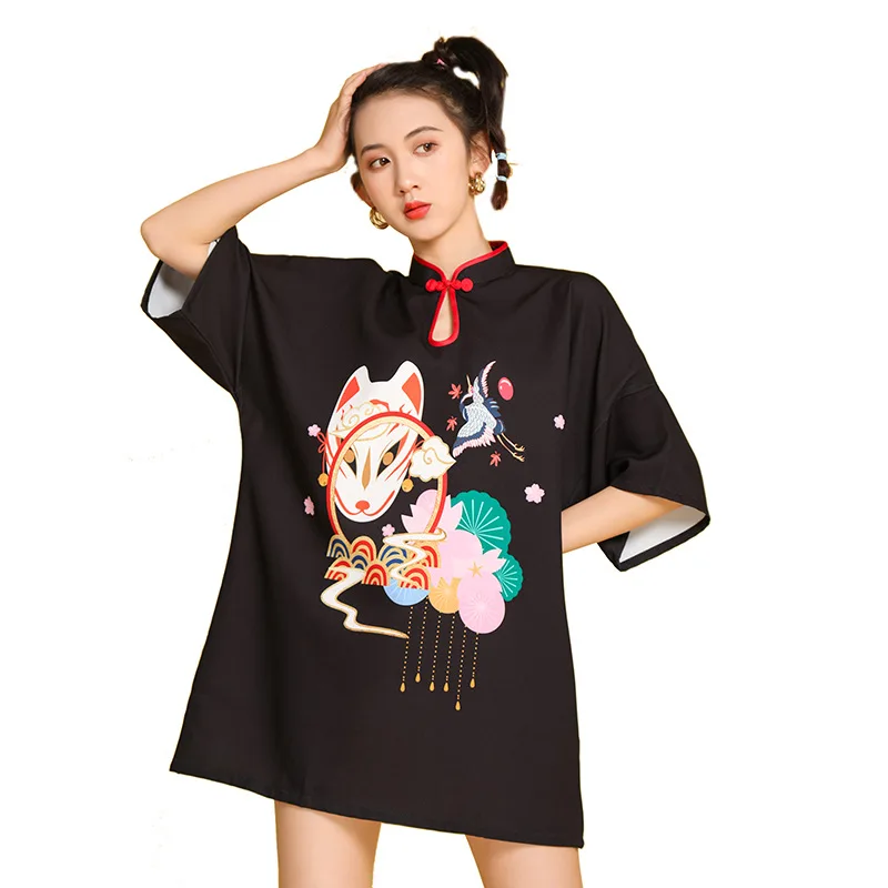Summer New Improved Girls Cheongsam Daily Young Fashion Loose Little Dress Short
Summer New Improved Girls Cheongsam Daily Young Fashion Loose Little Dress Short