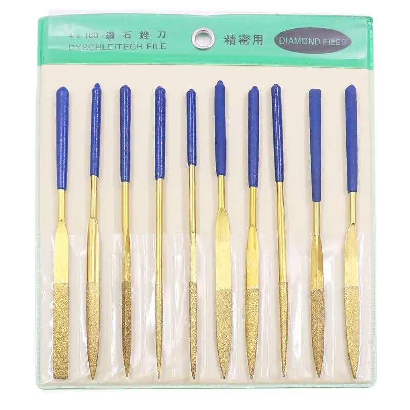10pcs Titanium-Plated Diamond File Set Multifunction Assorted Files Wear-Resistant Polishing Alloy Repair Tools Set
10pcs Titanium-Plated Diamond File Set Multifunction Assorted Files Wear-Resistant Polishing Alloy Repair Tools Set
