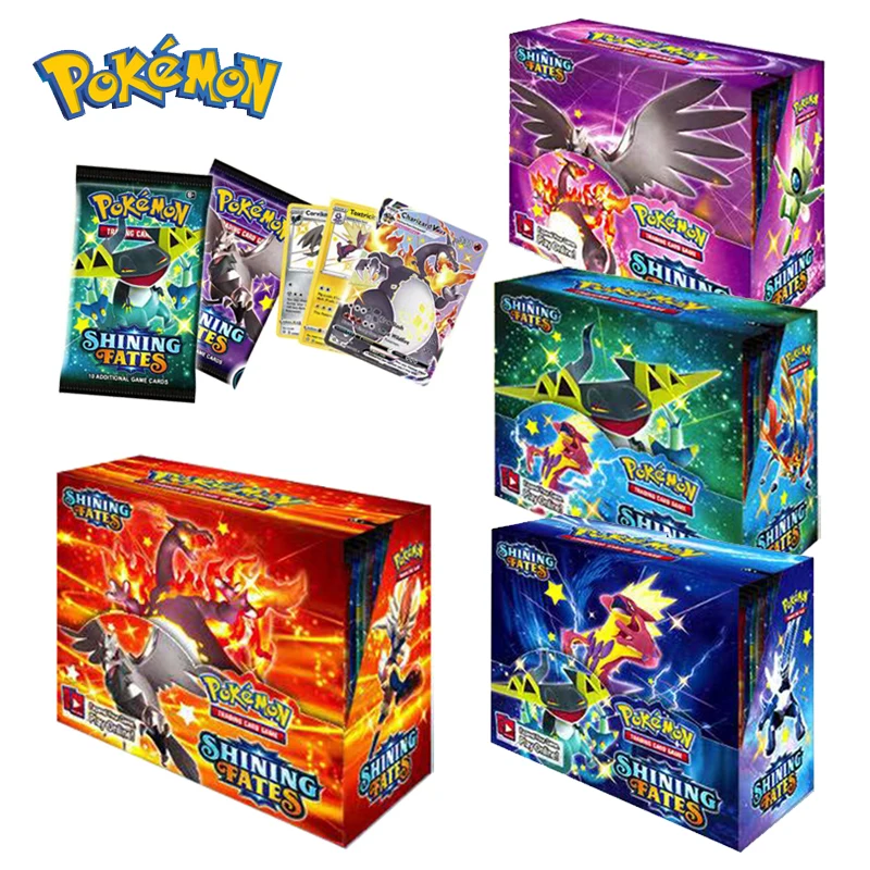 360 шт., новинка 2021, Покемон, карта, английский Покемон, Ptcg, сияющий, Fates Booster Box, боевые карты, игра, коллекционные игрушки, подарки
360 шт., новинка 2021, Покемон, карта, английский Покемон, Ptcg, сияющий, Fates Booster Box, боевые карты, игра, коллекционные игрушки, подарки