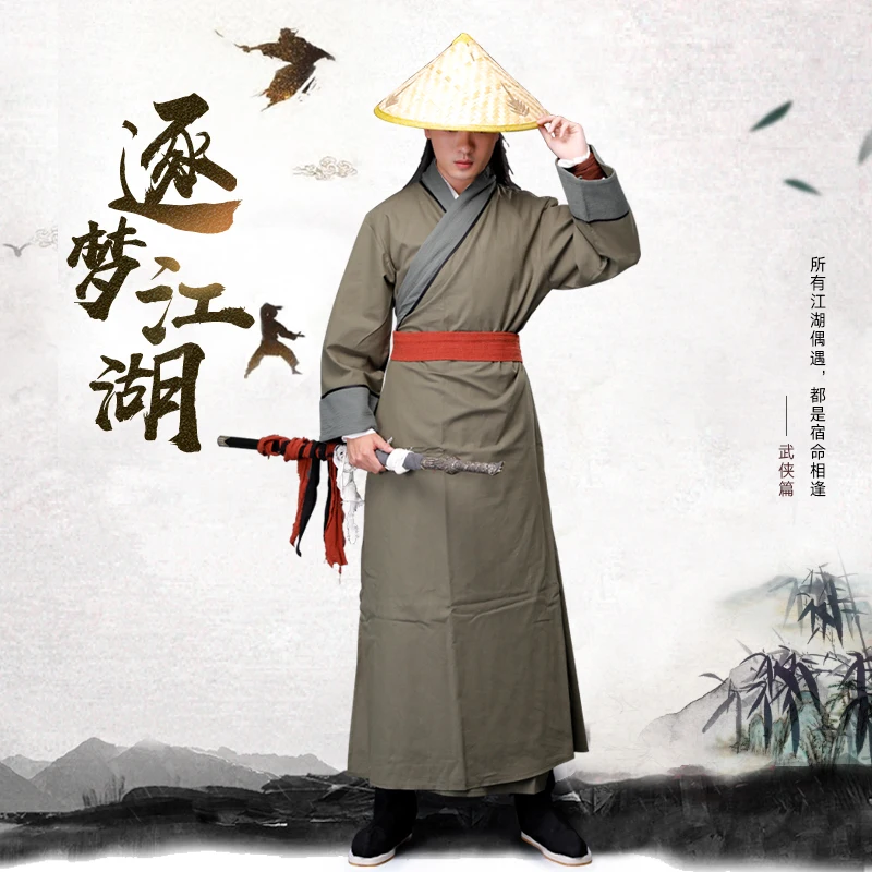 cosplay hanfu men chinese dress Water Margin shixiu Liangshan Hero same cotton and linen clothing Knight Martial arts costume
cosplay hanfu men chinese dress Water Margin shixiu Liangshan Hero same cotton and linen clothing Knight Martial arts costume