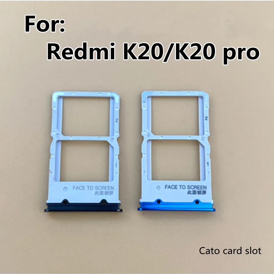 

For Xiaomi Redmi K20 SIM Card Holder Tray Sim Card Tray Holder Slot Adapter For Redmi K20 Pro SIM Crad tray Replacement