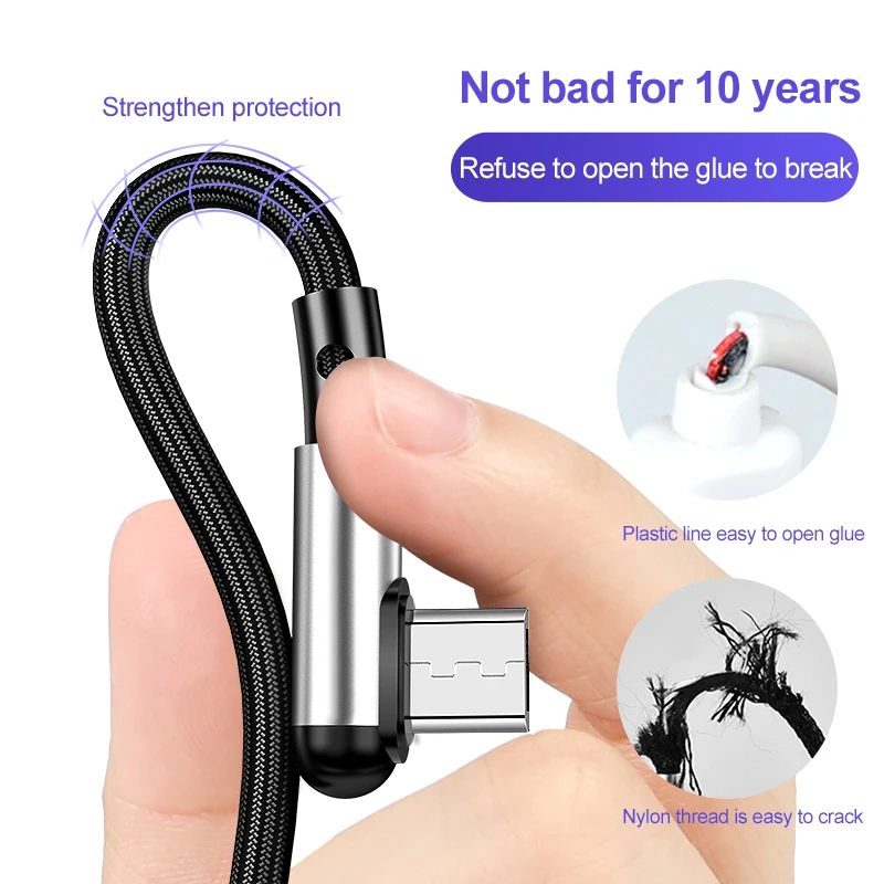 Swalle Micro USB Cable 2.4A Fast Charging USB Type C Cable for Samsung Xiaomi HTC USB Charger Data Cable Mobile Phone Cable
Swalle Micro USB Cable 2.4A Fast Charging USB Type C Cable for Samsung Xiaomi HTC USB Charger Data Cable Mobile Phone Cable