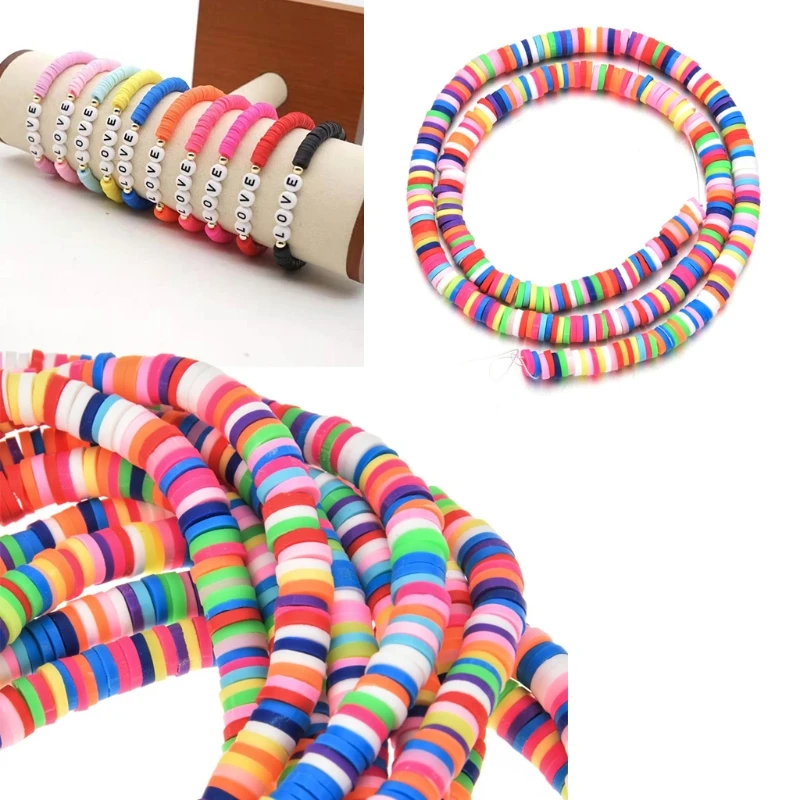 10Strips Flat Round Polymer Clay Loose Beads for DIY Clothing Accessories Bohemian Bracelet Necklace Making F3MF
10Strips Flat Round Polymer Clay Loose Beads for DIY Clothing Accessories Bohemian Bracelet Necklace Making F3MF