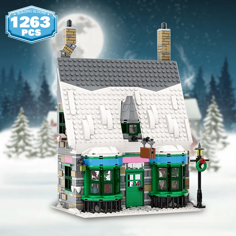 MOC Magic City Honeydukesed Dessert House Candy Shop Winter Village Street View Building Blocks Creative Architecture Toys
MOC Magic City Honeydukesed Dessert House Candy Shop Winter Village Street View Building Blocks Creative Architecture Toys