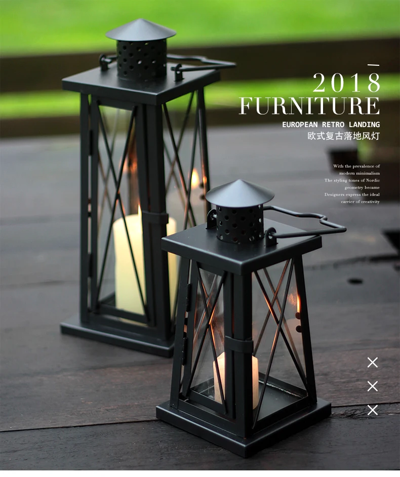 Nordic Vintage Black Candle Holder Hanging Wrought Iron Candle Holder Outdoor Glass Kristal Rustic Decoration for Home WB50ZT
Nordic Vintage Black Candle Holder Hanging Wrought Iron Candle Holder Outdoor Glass Kristal Rustic Decoration for Home WB50ZT