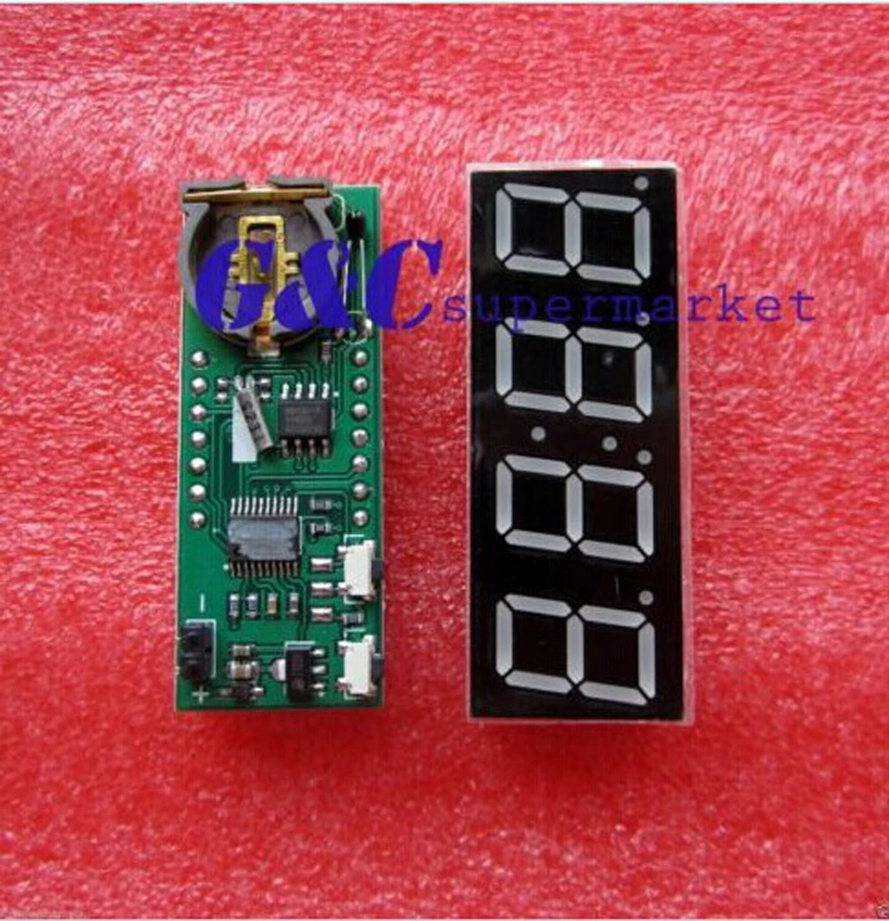 1PCS 0.56 "red led display electronic clock DS1302 + thermometer + voltage electronic components accessories
1PCS 0.56 "red led display electronic clock DS1302 + thermometer + voltage electronic components accessories
