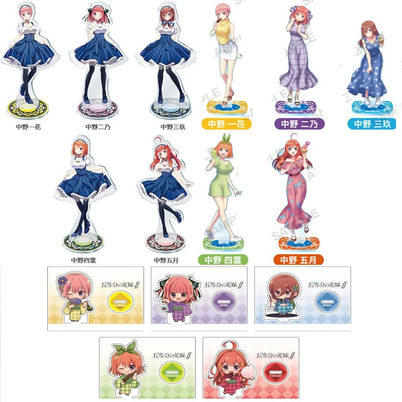 Аниме The quintessence Quintuplets Nakano Ichika Miku фигурка на акриловой подставке, модель для настольного декора, летняя серия
Аниме The quintessence Quintuplets Nakano Ichika Miku фигурка на акриловой подставке, модель для настольного декора, летняя серия
