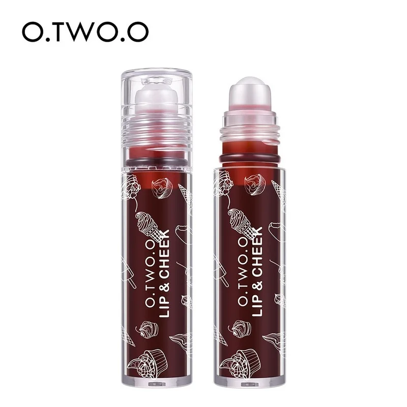 

Roll-ball Lip Gloss Lip Dual-use Lip Stain for Cheeks To Enhance Complexion Moisturizing Lips Lipstick Blusher Cosmetics LipCare