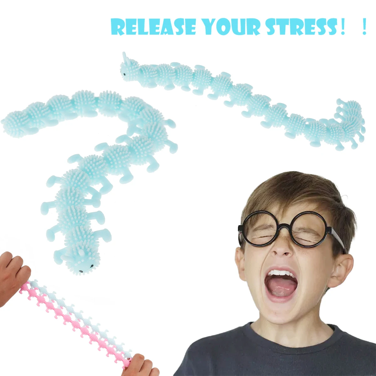 Антистрессовая гусеница для детей, милые антистрессовые игрушки, ручной рельеф для снятия стресса, сенсорные растягивающиеся игрушки, пода...
Антистрессовая гусеница для детей, милые антистрессовые игрушки, ручной рельеф для снятия стресса, сенсорные растягивающиеся игрушки, пода...