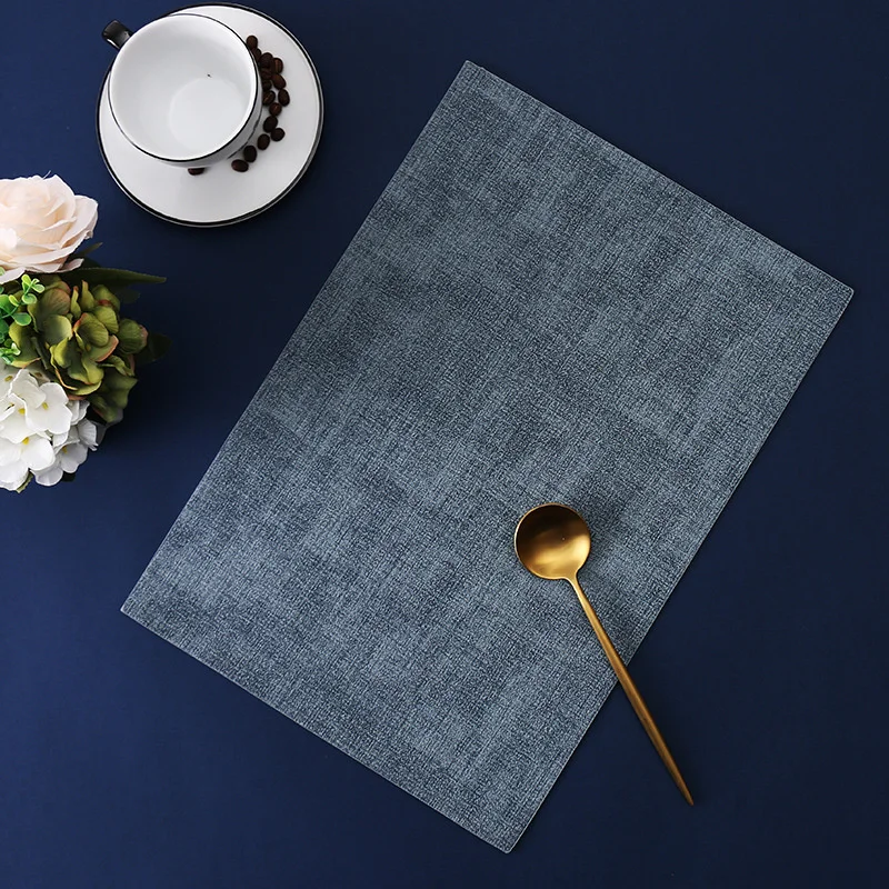 4/6pcs Waterproof High-end Faux Leather Placemat Oil Proof Heat Insulation Cloth Pattern Imitation Dining Table Decor Mats
4/6pcs Waterproof High-end Faux Leather Placemat Oil Proof Heat Insulation Cloth Pattern Imitation Dining Table Decor Mats
