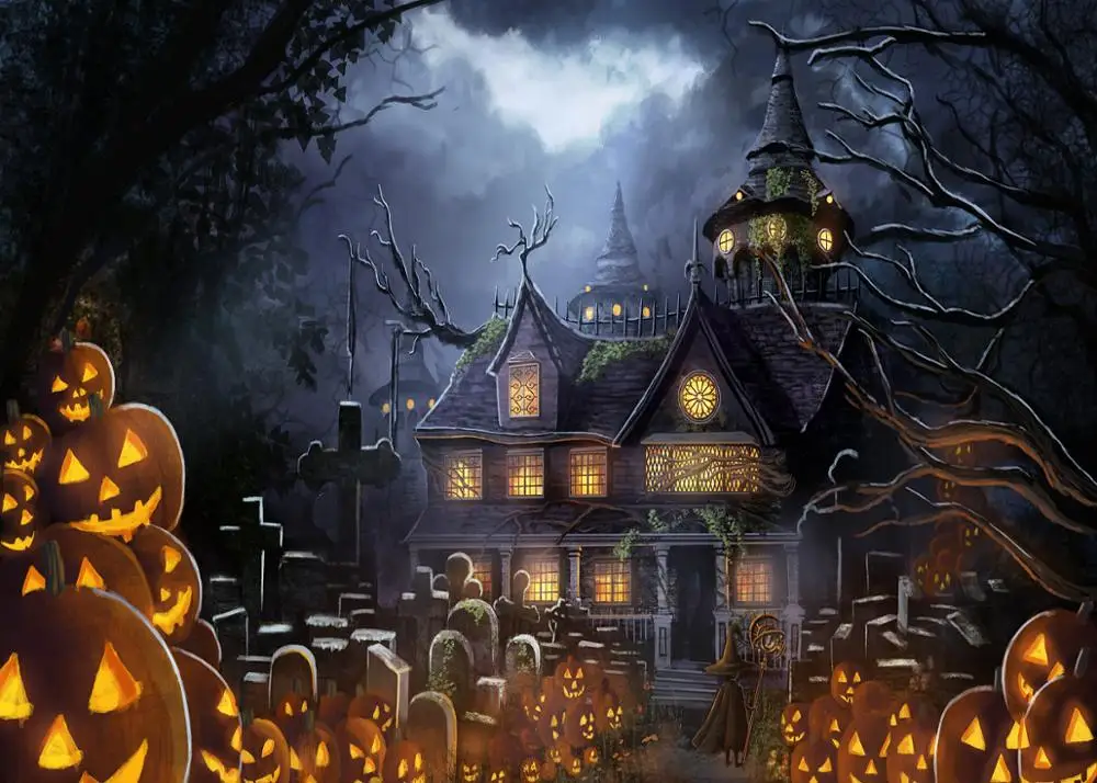 Halloween Backdrop Tombstone Magician Castle Pumpkin Lantern Photography Background Vinyl For Photo Studio Props
Halloween Backdrop Tombstone Magician Castle Pumpkin Lantern Photography Background Vinyl For Photo Studio Props