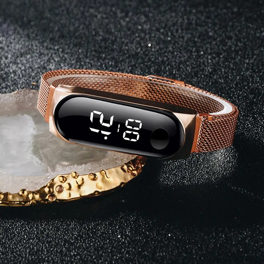 Simple Women Watch Magnetic Hand Ring Watch Led Sports Fashion Electronic Watch Wristwatches Clock Dropshipping PopMen Watches
Simple Women Watch Magnetic Hand Ring Watch Led Sports Fashion Electronic Watch Wristwatches Clock Dropshipping PopMen Watches