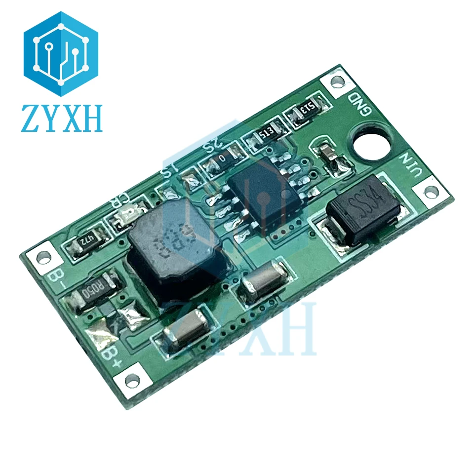 

BMS 1S 2S 3S 0.5A 1A 2A Multi-Cell Synchronous Buck Module 18650 Li-Ion Battery Charger Board DC 5-23V To 4.2V 8.4V 12.6V