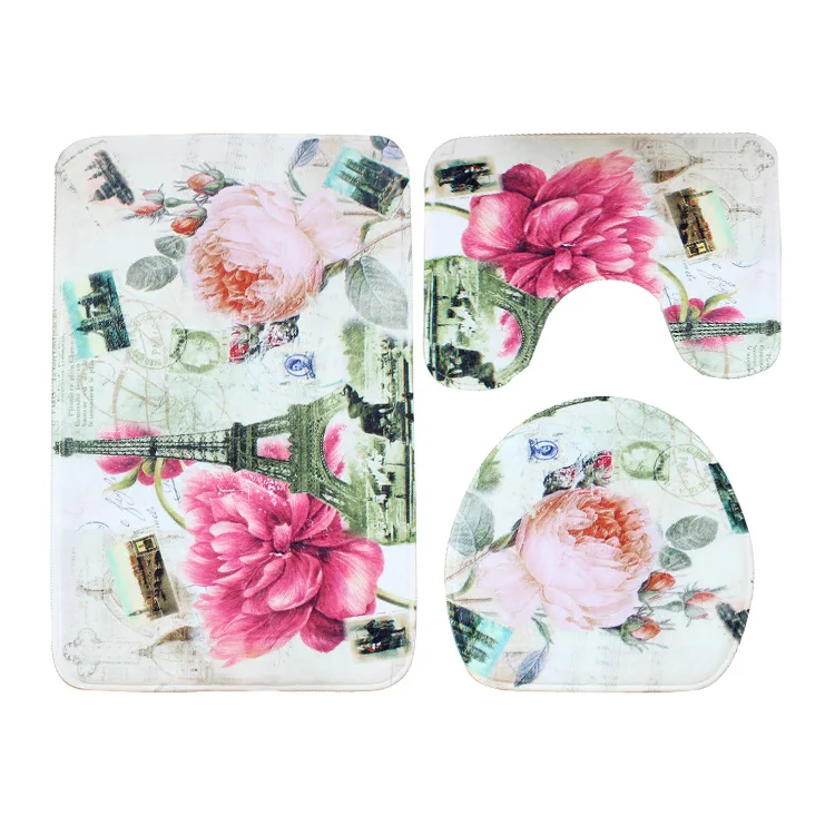 3D Printing Bathroom Carpet Rug Absorbent Toilet Seat Cover Mat and Non-slip Floor Carpet Set Home Decortion Toinet Mat Set
3D Printing Bathroom Carpet Rug Absorbent Toilet Seat Cover Mat and Non-slip Floor Carpet Set Home Decortion Toinet Mat Set