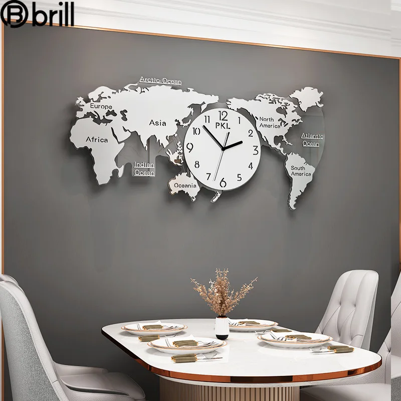 Creative Luxury Nordic 3D Wall Clock Modern Silent Living Room World Map Watch Wall Clocks Home Decor Hanging Horloge Mural 50
Creative Luxury Nordic 3D Wall Clock Modern Silent Living Room World Map Watch Wall Clocks Home Decor Hanging Horloge Mural 50