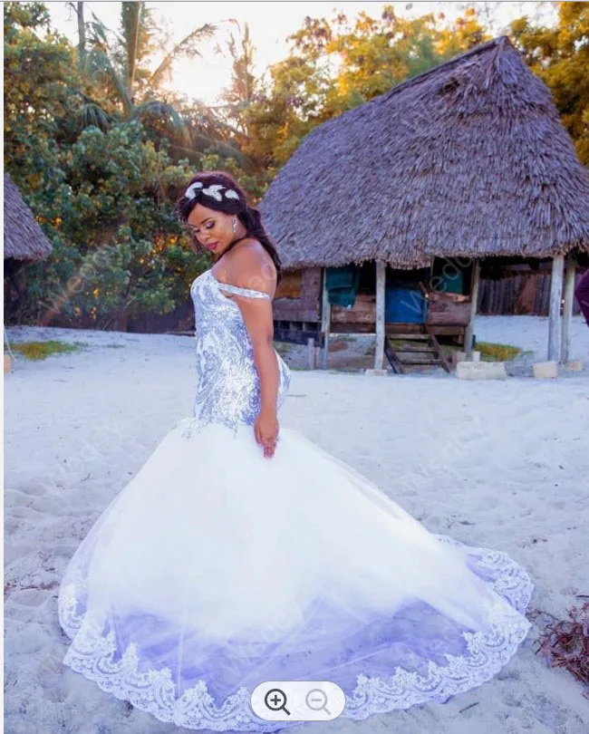 Beauty Off the Shoulder Sequins Mermaid Wedding Dresses 2022 Abito da Sposa Lace Appliques Black Woman Bridal Gowns
Beauty Off the Shoulder Sequins Mermaid Wedding Dresses 2022 Abito da Sposa Lace Appliques Black Woman Bridal Gowns