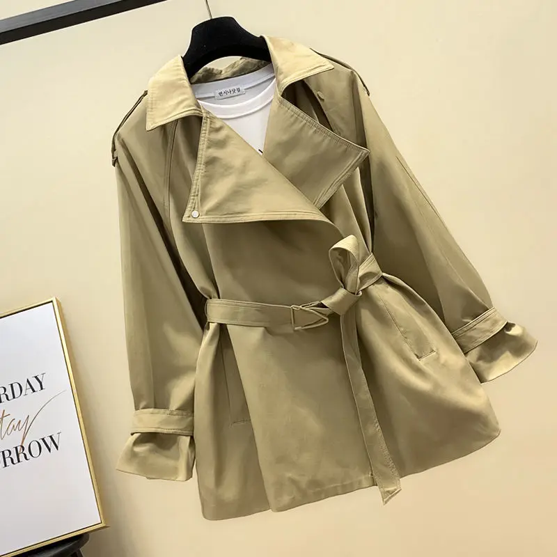 Windbreaker Women's Middle Long 2021 Spring Autumn New Korean Loose Belt High Waist Elegant Coat Basic Jackets Outerwear & Coats
Windbreaker Women's Middle Long 2021 Spring Autumn New Korean Loose Belt High Waist Elegant Coat Basic Jackets Outerwear & Coats
