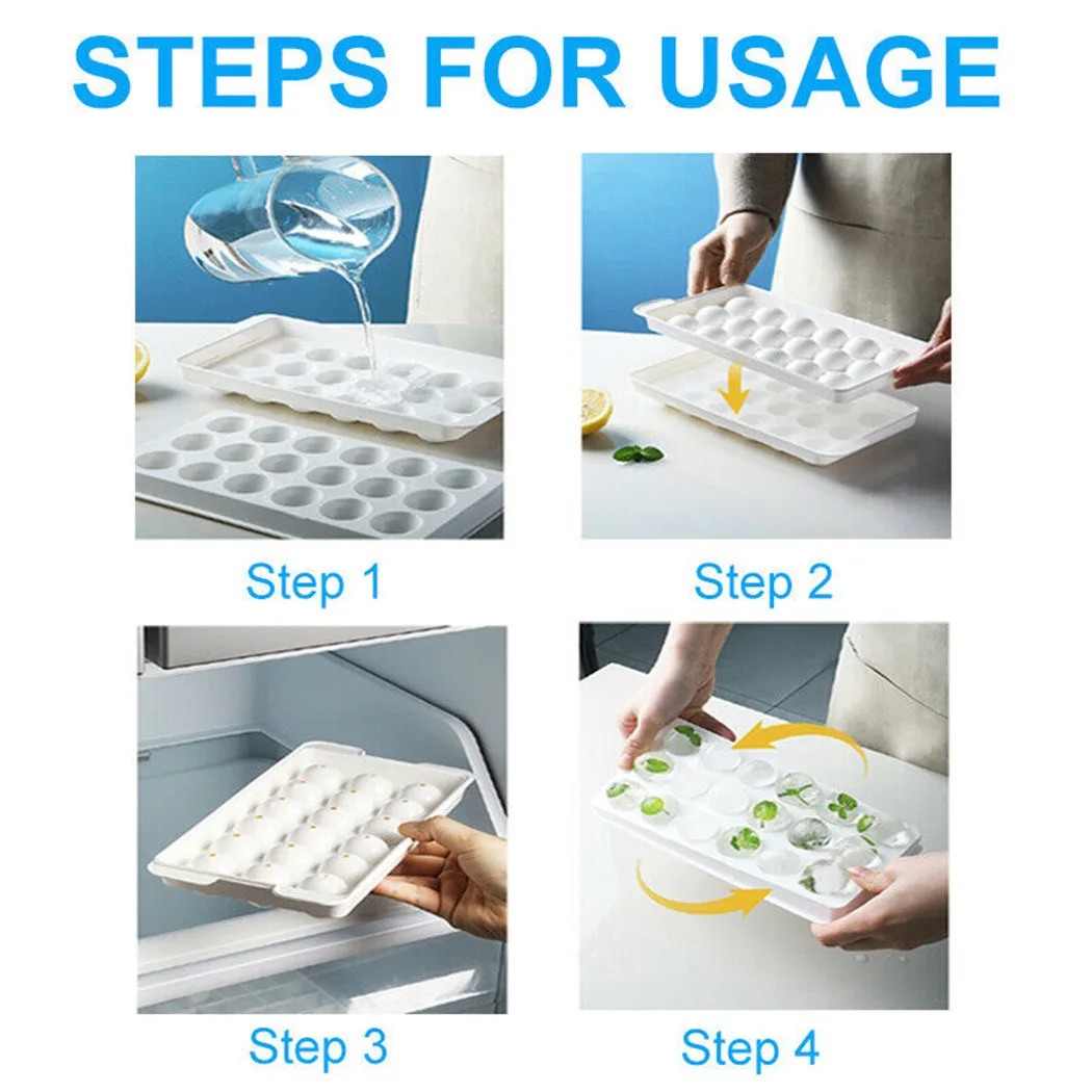 Ice Cube Tray Ball Maker Big Silicone Mold DIY 26cm*12cm*3.2cm Size Round Mould High Quality White Mold
Ice Cube Tray Ball Maker Big Silicone Mold DIY 26cm*12cm*3.2cm Size Round Mould High Quality White Mold