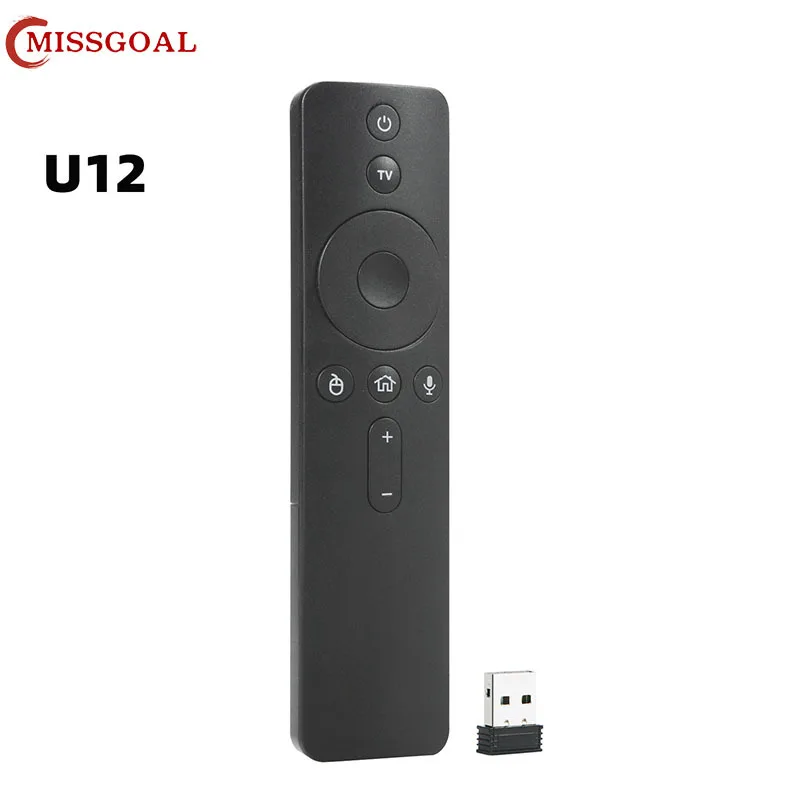 Missgoal 2.4G Wireless Voice Remote Control U12 Infrared Learning Remote Controller With Receiver For Set Top Box TV
Missgoal 2.4G Wireless Voice Remote Control U12 Infrared Learning Remote Controller With Receiver For Set Top Box TV