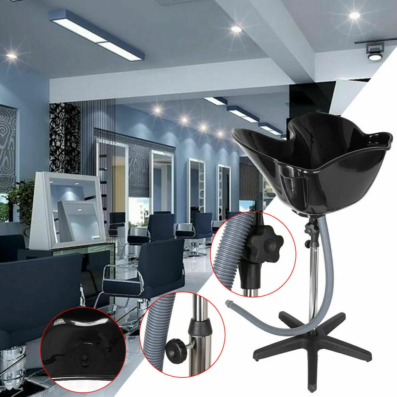 Honhill Adjustable Height Hair Basin Barber Salon Bowl Plastic Shampoo Hair Treatment Bowl Hairdressing Supplies
Honhill Adjustable Height Hair Basin Barber Salon Bowl Plastic Shampoo Hair Treatment Bowl Hairdressing Supplies
