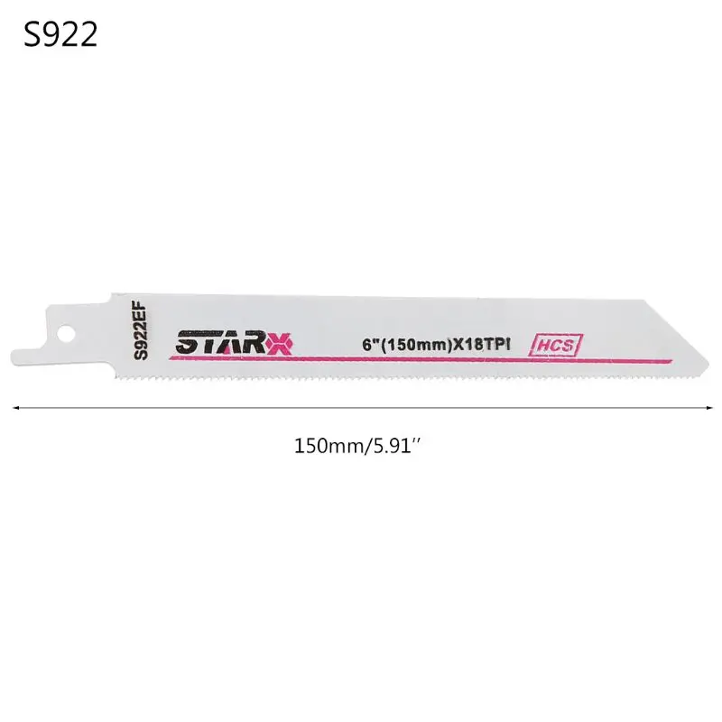 High Carbon Steel S922EF 150mm 6" Reciprocating Saw Blade Effective For Cutting Wood Woodworking
High Carbon Steel S922EF 150mm 6" Reciprocating Saw Blade Effective For Cutting Wood Woodworking