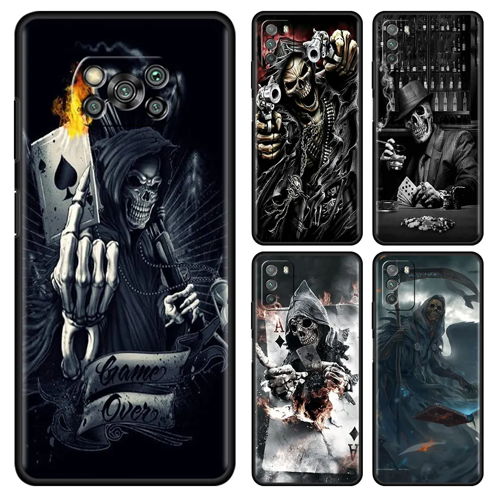 Grim Reaper Skull Fitted Case For Xiami Poco X3 NFC M3 F1 F3 GT Phone Capa For Redmi K40 Pro Mi 10T Pro Matte Soft Cover
Grim Reaper Skull Fitted Case For Xiami Poco X3 NFC M3 F1 F3 GT Phone Capa For Redmi K40 Pro Mi 10T Pro Matte Soft Cover