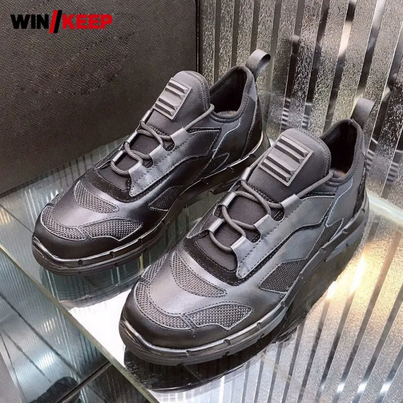 Breathable Platform Sport Shoes Men Designer Lace Up Height Increasing Outdoor Running Shoes Luxury Mixed Colors Male Trainers
Breathable Platform Sport Shoes Men Designer Lace Up Height Increasing Outdoor Running Shoes Luxury Mixed Colors Male Trainers