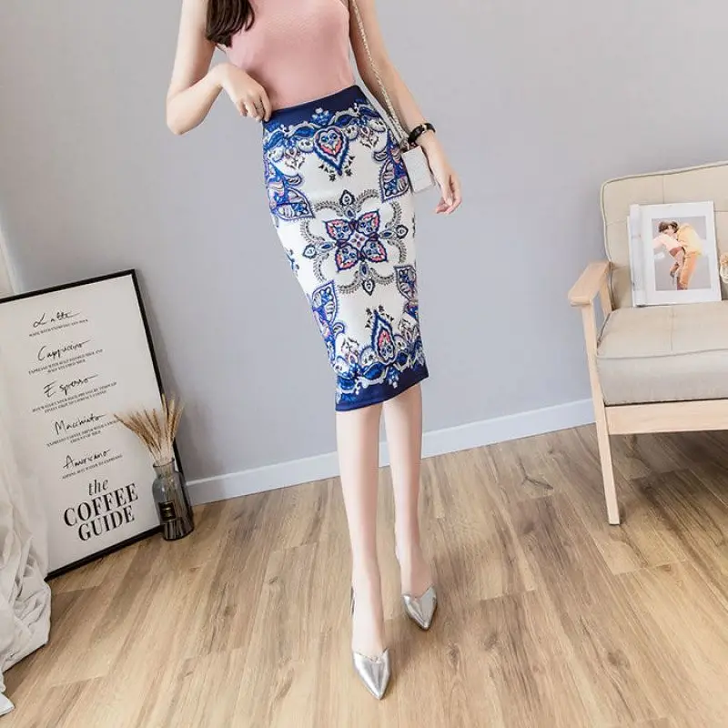 Korean-Style High-Waist Slim-Fit Mid-Length Skirt Printed Split Pencil Skirt Women's 2020 skirts womens skirt
Korean-Style High-Waist Slim-Fit Mid-Length Skirt Printed Split Pencil Skirt Women's 2020 skirts womens skirt