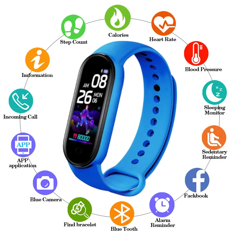 Electronic Watch Men Women Color Touch Screen Waterproof Bracelet Fitness Tracker Blood Pressure Heart Rate Monitor Wristbands
Electronic Watch Men Women Color Touch Screen Waterproof Bracelet Fitness Tracker Blood Pressure Heart Rate Monitor Wristbands