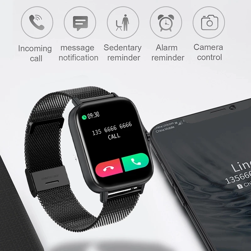 LIGE 2021 Новый Цвет Экран Smart watch женские наручные часы Полный сенсорный браслет для