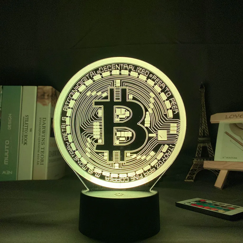 Светодиодный ночсветильник BTC для комнаты биткоина, декоративный ночсветильник с сенсорным датчиком, 7 цветов, меняющийся на батарейках, На...
Светодиодный ночсветильник BTC для комнаты биткоина, декоративный ночсветильник с сенсорным датчиком, 7 цветов, меняющийся на батарейках, На...