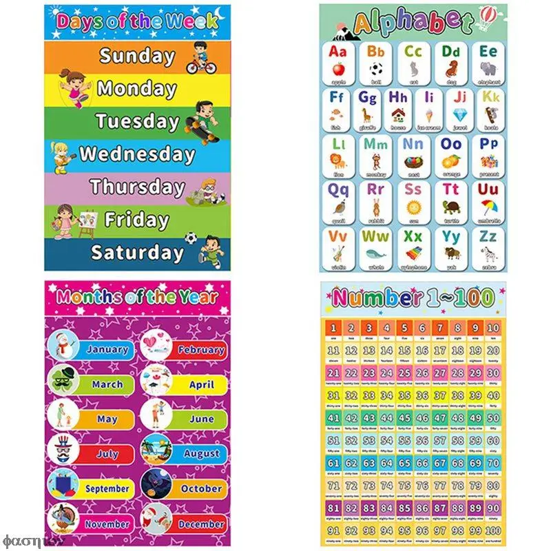 Educational Preschool Posters Charts For Preschoolers Toddlers Kids Kindergarten Days Of The Week Numbers Alphabet Letters
Educational Preschool Posters Charts For Preschoolers Toddlers Kids Kindergarten Days Of The Week Numbers Alphabet Letters