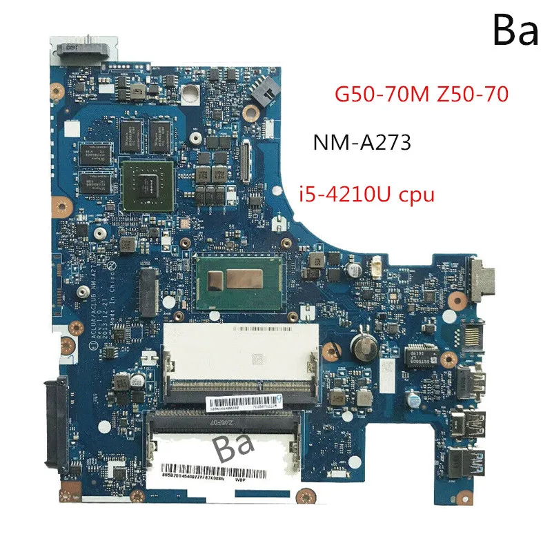 For Lenovo G50-70m Z50-70 laptop motherboard I5-4210U CPU independent graphics card NM-A273 motherboard fully tested
For Lenovo G50-70m Z50-70 laptop motherboard I5-4210U CPU independent graphics card NM-A273 motherboard fully tested