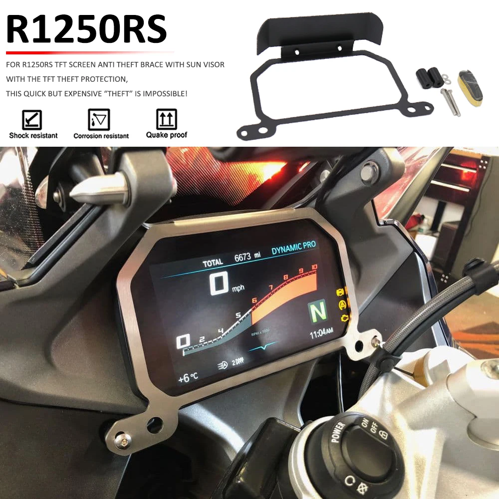 For BMW R 1250 RS R1250RS R1250 RS New Motorcycle TFT Screen Anti Theft Brace Meter Frame Cover Protector Protection Parts Visor
For BMW R 1250 RS R1250RS R1250 RS New Motorcycle TFT Screen Anti Theft Brace Meter Frame Cover Protector Protection Parts Visor