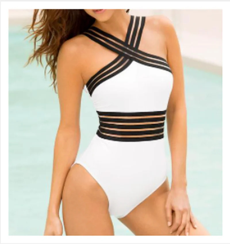 2021 Newest Women Swimsuits Sexy One Piece Swimwear For Women Beach High Neck Bandage Cross Back Female Brazilian Swimming Suit
2021 Newest Women Swimsuits Sexy One Piece Swimwear For Women Beach High Neck Bandage Cross Back Female Brazilian Swimming Suit