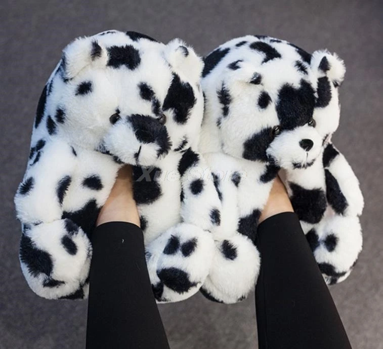 Teddy Bear women christmas plush slippers Cartoon Cute Bear House Slipper Furry Faux Fur Slides Woman Furry Flip Flop Shoes
Teddy Bear women christmas plush slippers Cartoon Cute Bear House Slipper Furry Faux Fur Slides Woman Furry Flip Flop Shoes