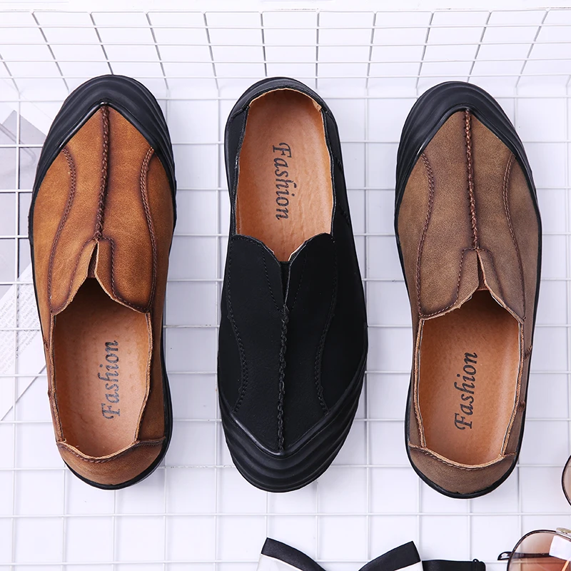 2022 New Boat Shoes Fashion Leisure Flats Genuine Leather Men's Casual Shoe Breathable Slip-on Leisure Driving Loafers Men
2022 New Boat Shoes Fashion Leisure Flats Genuine Leather Men's Casual Shoe Breathable Slip-on Leisure Driving Loafers Men