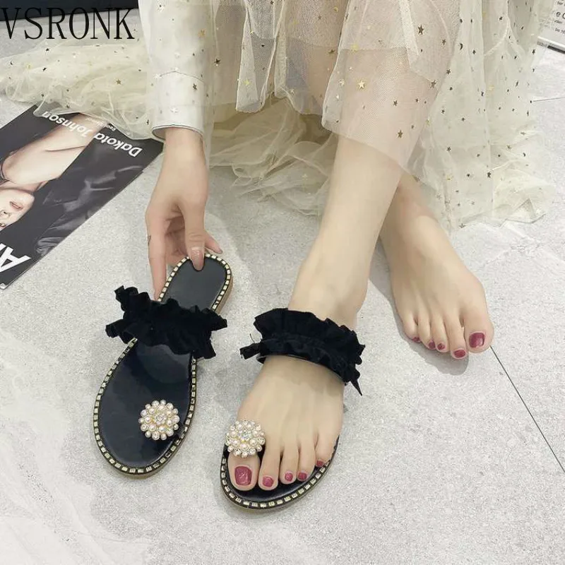 Women Slipper Pineapple Pearl Flat Toe Bohemian Casual Shoes Beach Sandals Ladies Shoes Platform Sandalias De Mujer 2020
Women Slipper Pineapple Pearl Flat Toe Bohemian Casual Shoes Beach Sandals Ladies Shoes Platform Sandalias De Mujer 2020