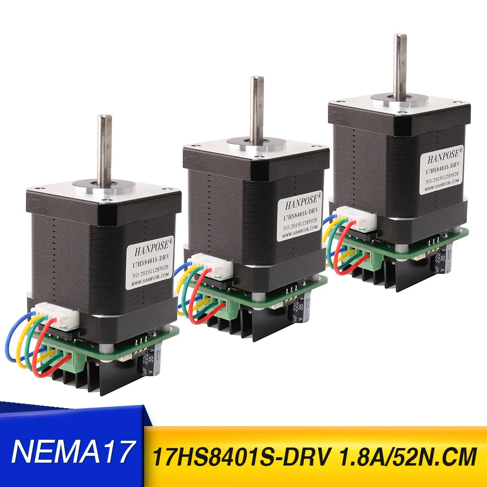 

3pcs 17HS8401S-DRV controller-42 micro integrated stepping motor 1.8A controller small driver controller 3D printer accessories